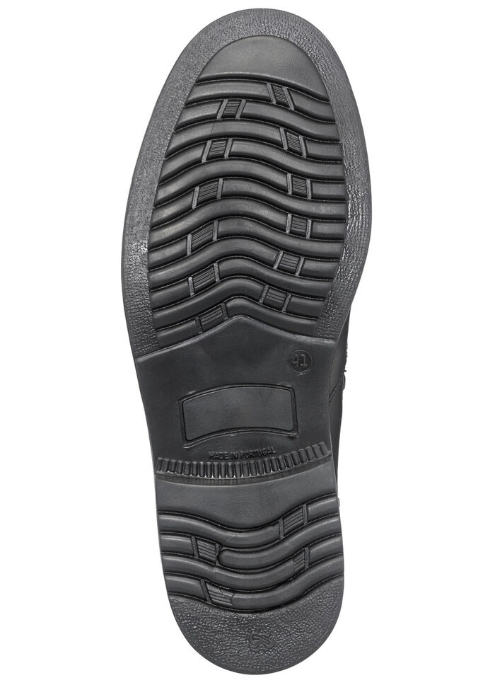 GINO GALANTE, gefütterte Herren-Stiefel, Winterschuhe, mit Lammfell SCHWARZ