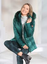 Jacke mit abnehmbarer Kapuze GRÜN