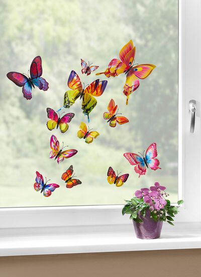 3D-Schmetterlinge, 12-teilig 