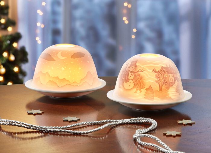 Windlicht aus Porzellan 