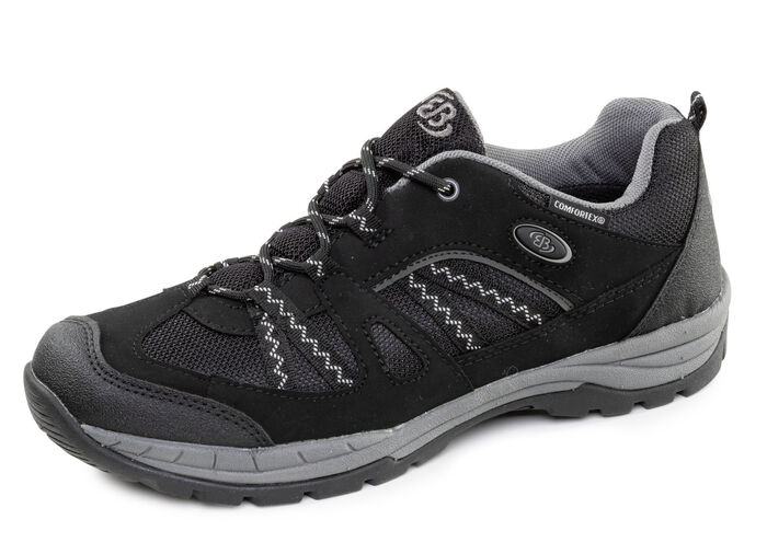 Atmungsaktive Herren-Sneaker, mit Klimamembrane SCHWARZ-GRAU