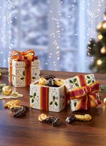 Feinkeramik-Dose mit Schleife, 2er-Set 