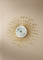 Wanduhr mit arabischen Ziffern GOLD