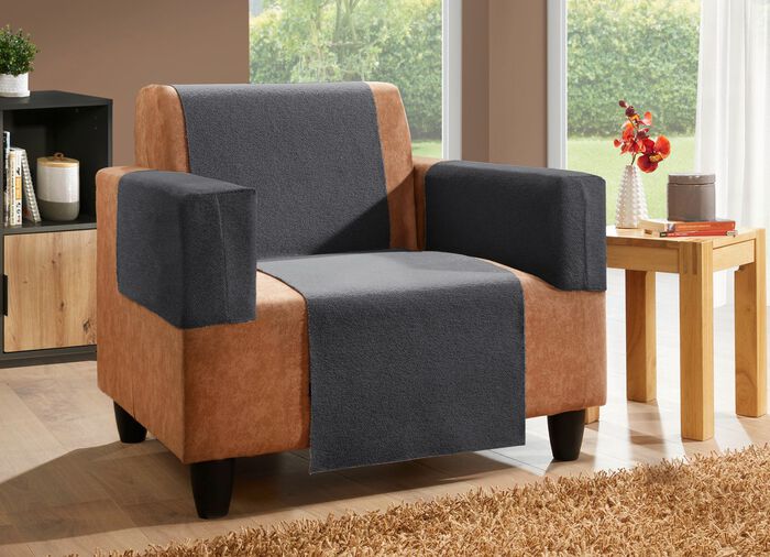 Wohnaccessoires aus Chenille mit Anti-Rutsch-Beschichtung ANTHRAZIT