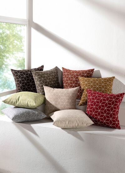 Moderne Kissenbez&uuml;ge in Jacquard-Qualit&auml;t 