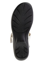 ELENA EDEN, schicke Damen-Sandalen, Weite H, mit herausnehmbarem Fußbett ECRU