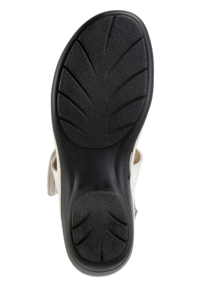 ELENA EDEN, schicke Damen-Sandalen, Weite H, mit herausnehmbarem Fußbett ECRU