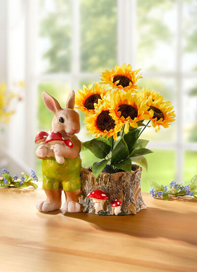 Pflanztopf mit Hase 