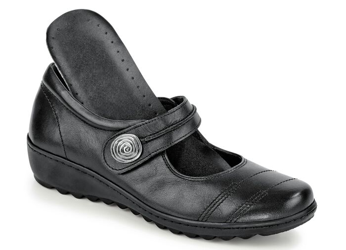 Gemini Slipper aus Rind-Nappaleder SCHWARZ