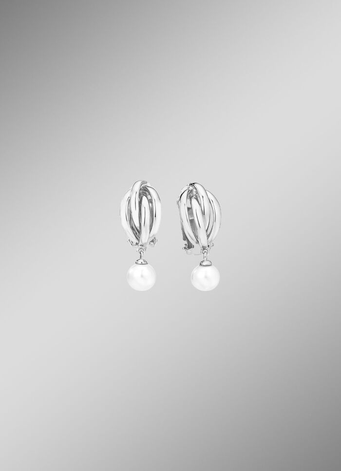 Ohrclips mit Süßwasser-Zuchtperlen 