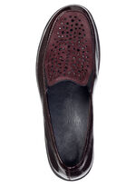 ELENA EDEN, bequeme Damen-Slipper, Weite H, mit herausnehmbarem Fußbett BURGUND