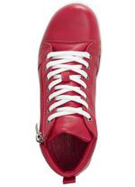 Gemini Schn&uuml;r-Stiefelette mit praktischem Seitenrei&szlig;verschluss RUBINROT