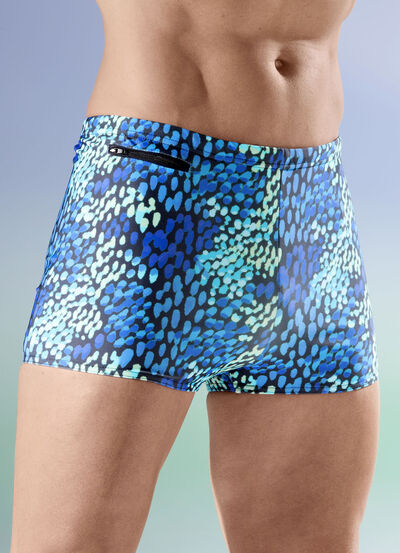 Badehose in höherer Kastenform 