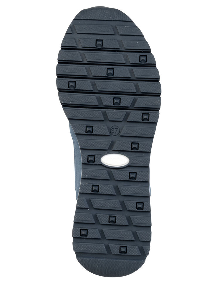 ELENA EDEN, schicke Damen-Sneaker, Weite G, mit herausnehmbarem Fußbett JEANS-BUNT