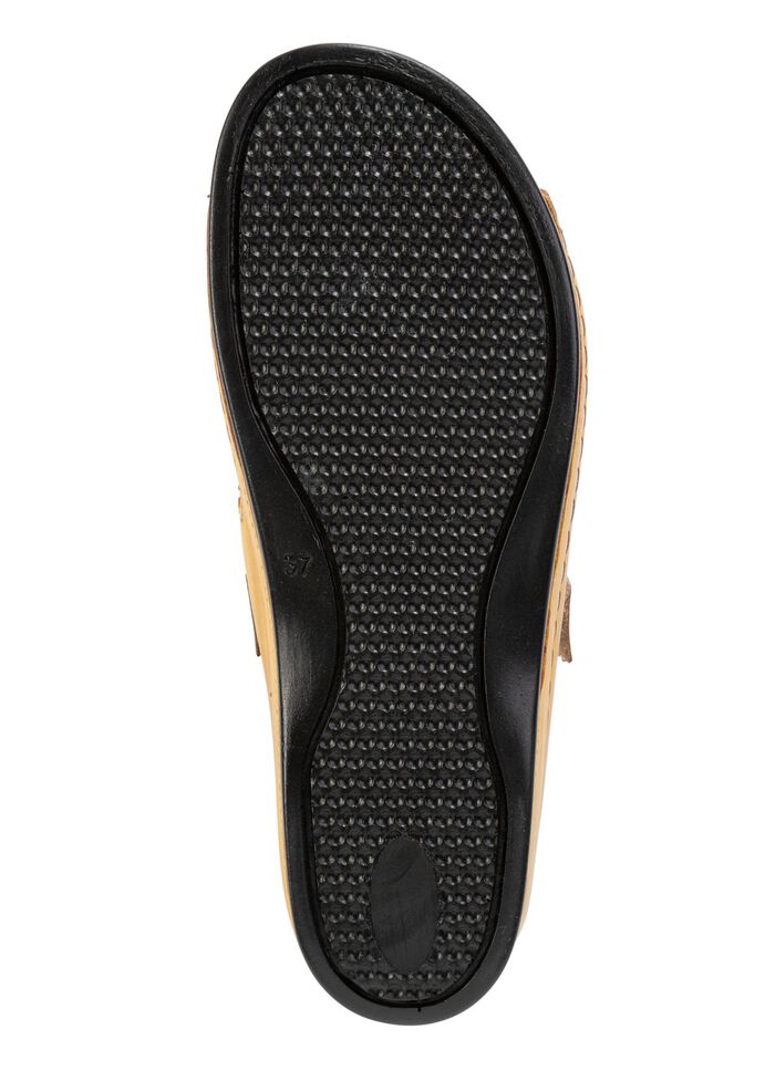 Gemini Pantolette aus teilweise schattiertem Rind-Nappaleder 