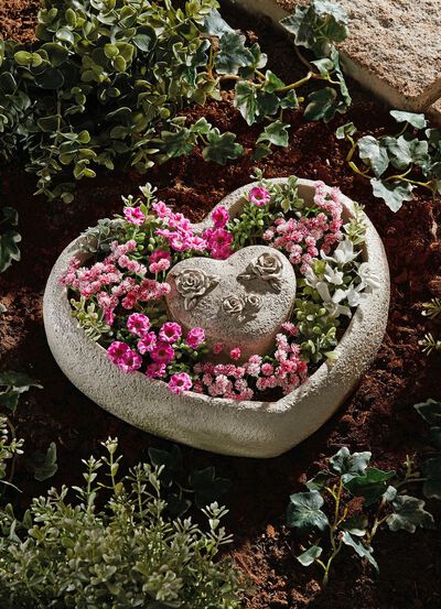 Pflanzschale Herz, 2-teilig 