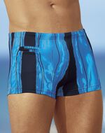 Badehose in Kastenform mit Reißverschlusstasche 