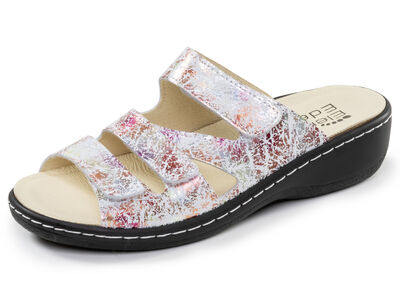 ELENA EDEN, bequeme Damen-Pantoletten, Weite H, mit herausnehmbarem Fußbett 