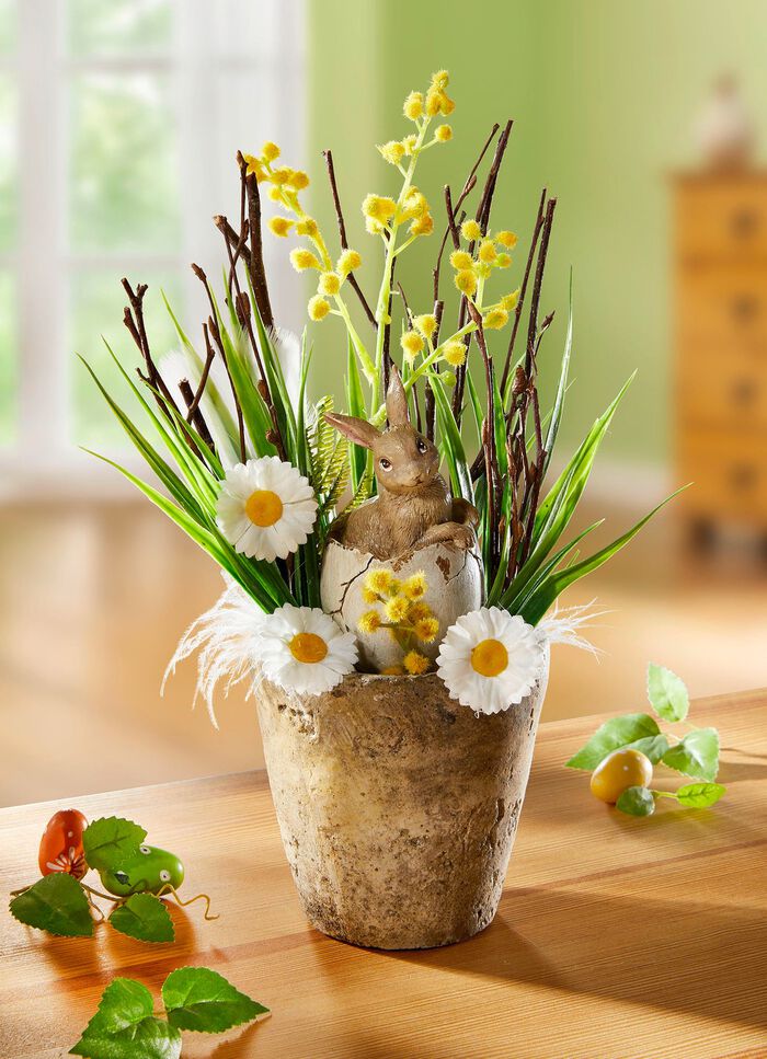 Gesteck aus hochwertigem Kunst- und Textilmaterial 