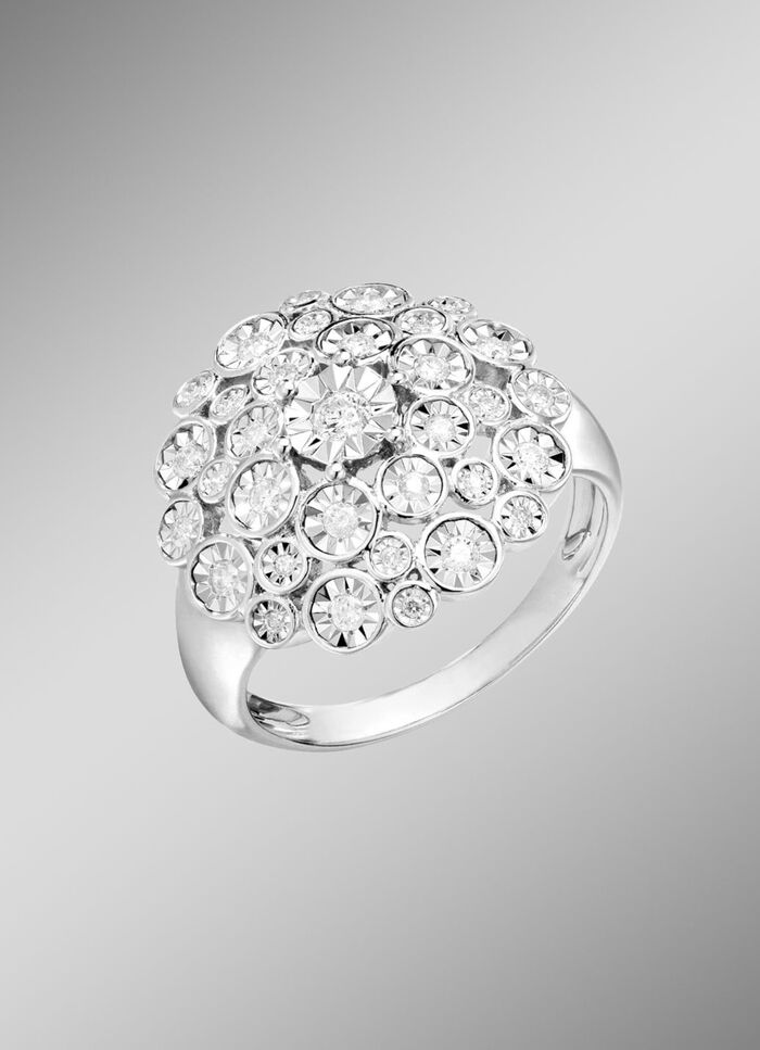 Damenring aus edlem Wei&szlig;gold 