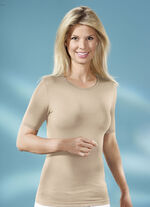 Zweierpack Shirts mit elastischen Abschlüssen 1X BEIGE, 1X SCHWARZ