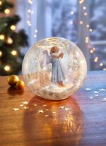 Glaskugel mit Beleuchtung 