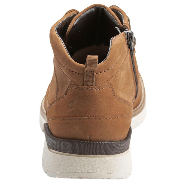 Waldl&auml;ufer Schn&uuml;r-Stiefelette aus hochwertigem Nubukleder CAMEL