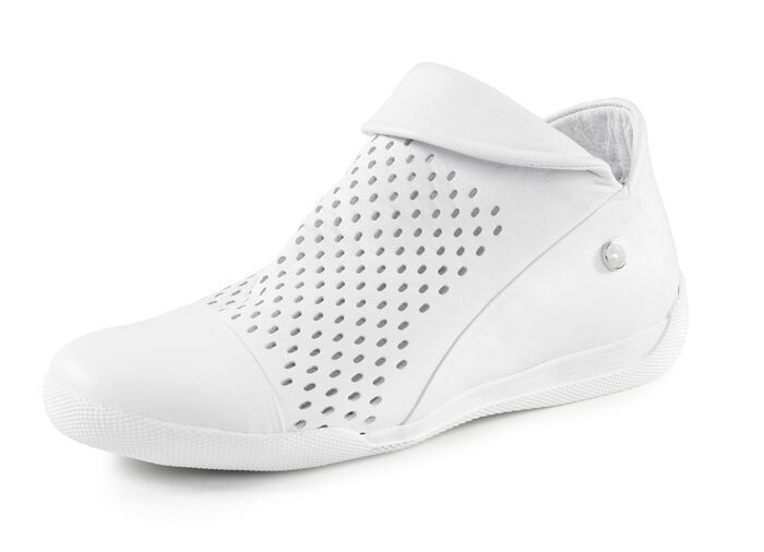 Andrea Conti, sommerliche Damen-Boots, mit herausnehmbarem Fußbett WEISS