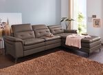 Leder-Polsterecke mit Relax-Funktion 