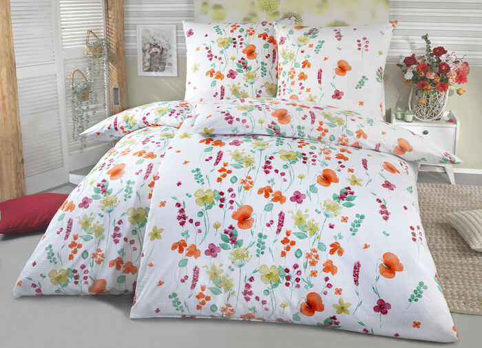 Wunderschöne Bettwäsche-Garnitur aus dem Hause "Kaeppel"  ROT