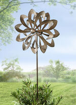 Doppel-Windrad aus Metall 