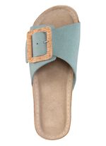 ELENA EDEN, trendige Damen-Pantoletten, aus Leder 