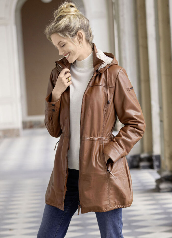 Lederkurzmantel von „Cabrini“ 