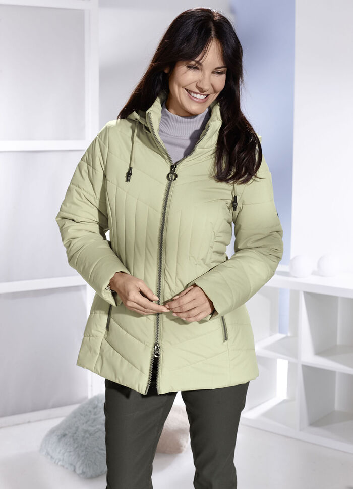 Jacke mit abnehmbarer Kapuze 