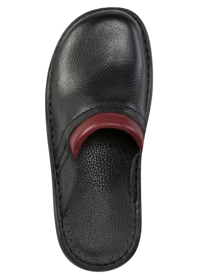 GINO GALANTE, bequeme Herren-Pantoletten, Weite H, aus Leder 