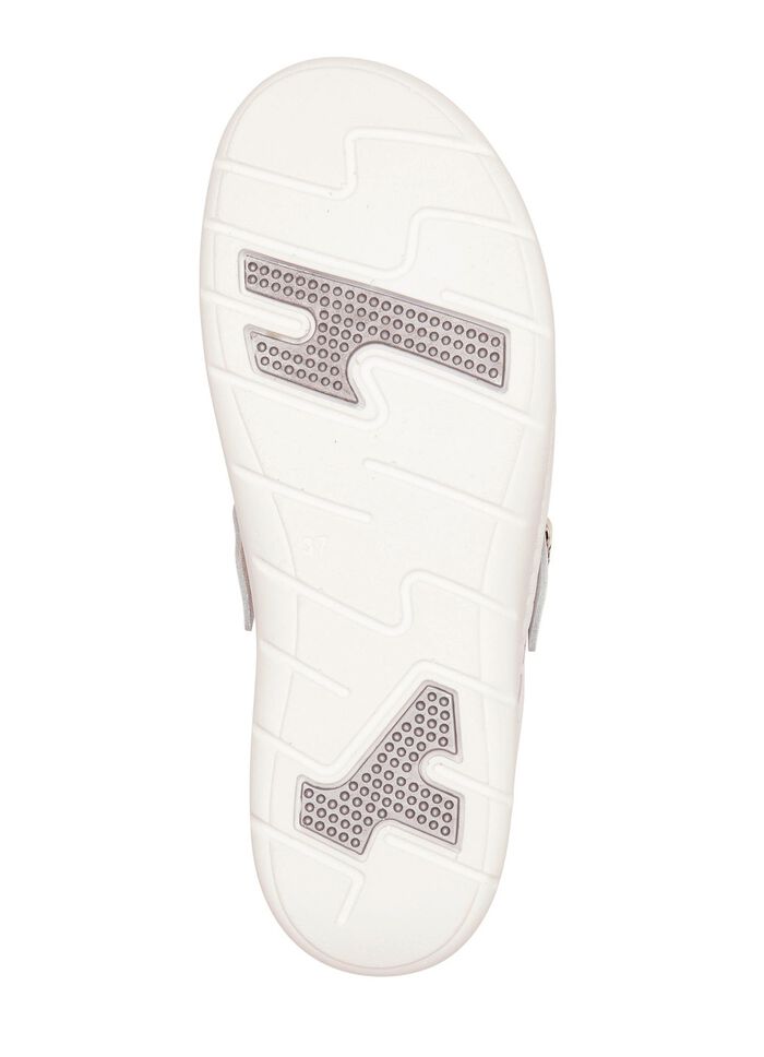 ELENA EDEN, klassische Damen-Clogs, Weite H, mit herausnehmbarem Fu&szlig;bett WEISS-BUNT