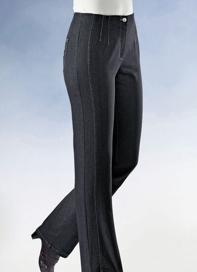 Jeans mit figurgünstiger Teilungsnaht  