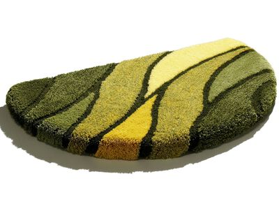 Kleine Wolke Badgarnitur in Table Tuft Qualit&auml;t GR&Uuml;N