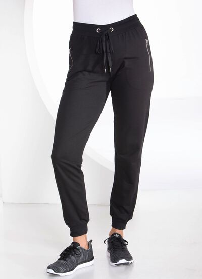 Freizeithose mit Reißverschluss-Taschen in 4 Farben 