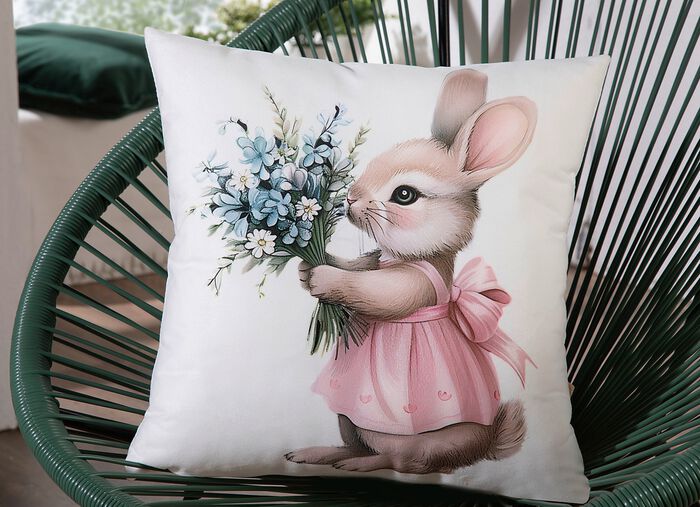 Weicher Kissenbezug in Samtoptik 