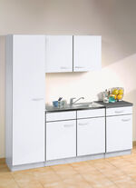Küchenmöbel mit melaminharzbeschichteter Oberfläche WEISS
