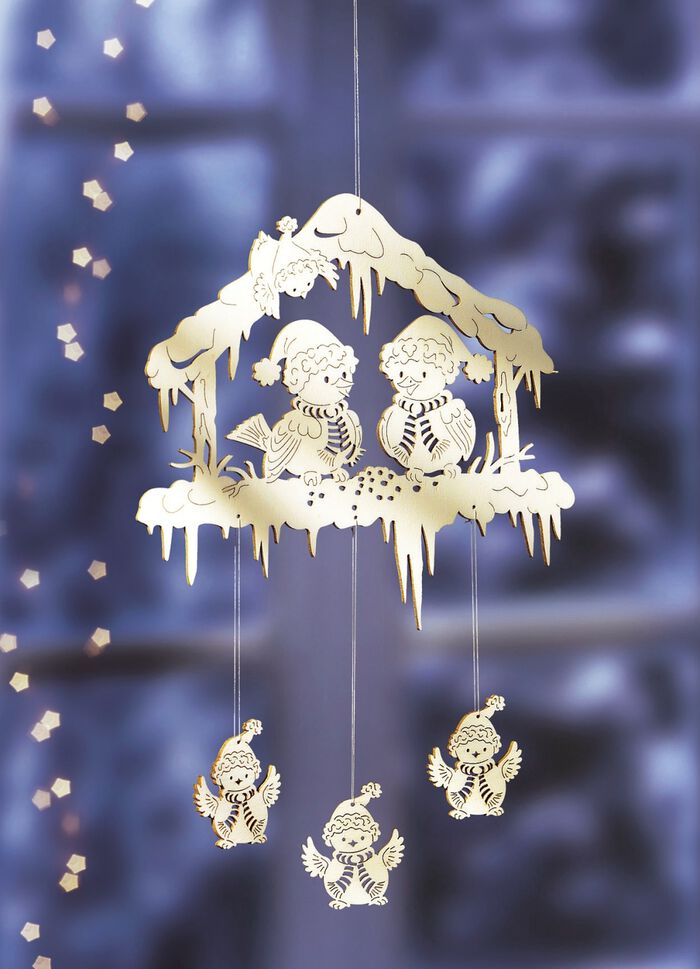 Fensterbild aus Holz 