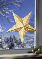Holzstern mit LED-Beleuchtung 