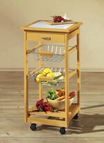 K&uuml;chenwagen aus massivem Holz HONIG