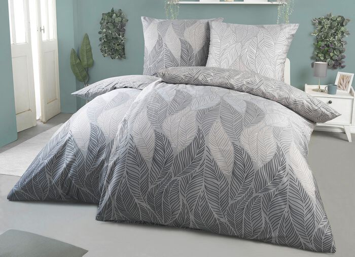 Bettw&auml;sche-Garnitur GRAU