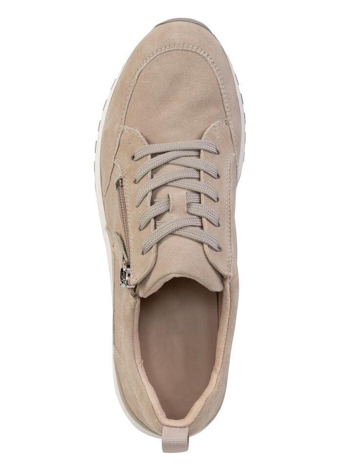 Caprice, trendige Damen-Sneaker, Weite G, mit herausnehmbarem Fu&szlig;bett BEIGE