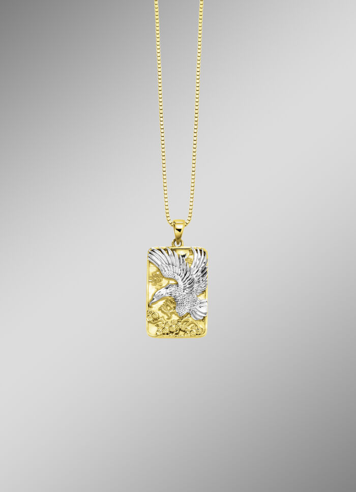 Adler-Anhänger im Bicolor-Design 