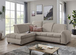 Polsterecke mit Funktion und verstellbaren Kopfstützen BEIGE