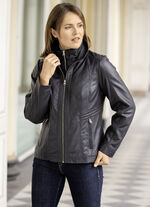 Lederkurzjacke von „Caminari“ ANTHRAZIT