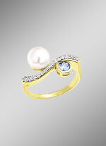 Glanzvolle Raffinesse – Vergoldeter Damenring 